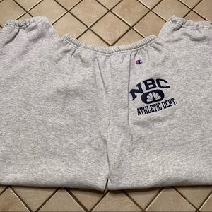 Vintage Champion Sweatpants NBC Sports Size M